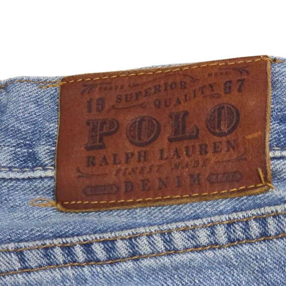 Polo Ralph Lauren Mens Denim Blue Jeans 40Wx30L Straight  Leg Medium Wash Mexico - Picture 3 of 15